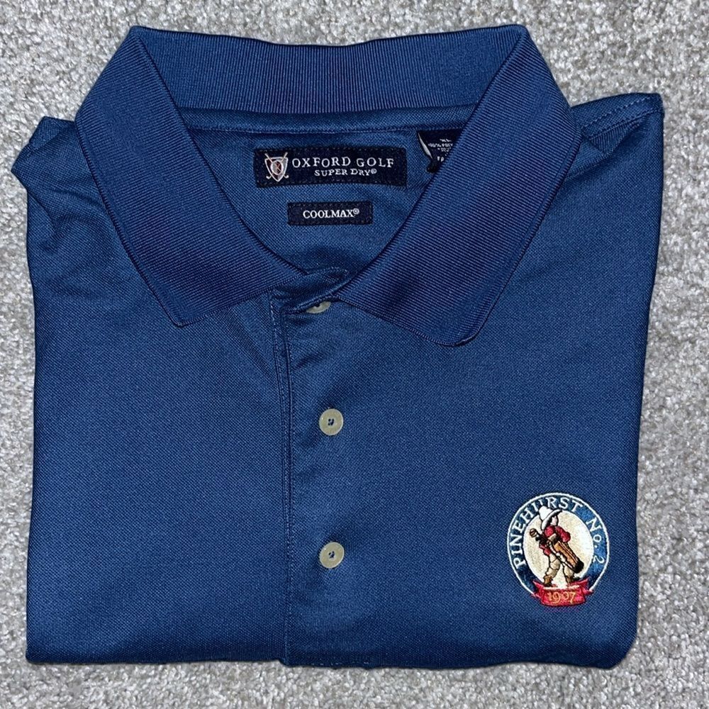 Oxford Polyester Pinehurst No. 2 Course Resort putter boy golf polo shirt XL